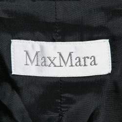 Pre Owned Max Mara Black Wool Blend Pants Suit M