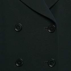 Pre Owned Max Mara Black Crepe Tailored Pants Suit M