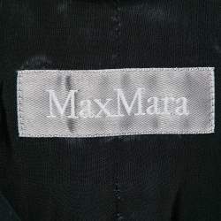Pre Owned Max Mara Black Crepe Tailored Pants Suit M