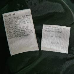 Pre Owned Max Mara Black Crepe Tailored Pants Suit M