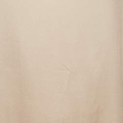 Pre Owned Max Mara Leisure Pink Satin Silk Long Sleeve Blouse S