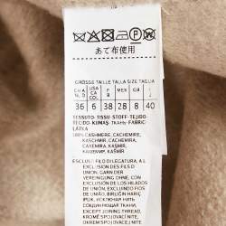 Pre Owned Max Mara Beige Cashmere Felt Kassel Short Coat S