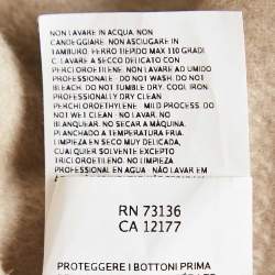 Pre Owned Max Mara Beige Cashmere Felt Kassel Short Coat S