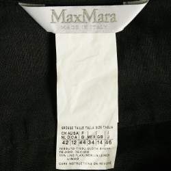 Max Mara Black Linen Long Sleeve Tunic Shirt L