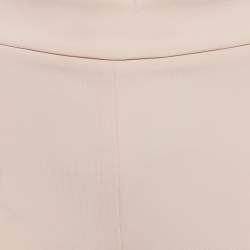 Max Mara Light Pink Crepe Straight Fit Trousers XS