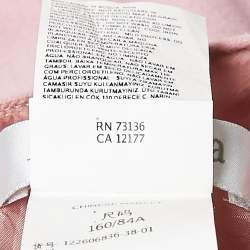 Pre Owned Max Mara Pink Camel Wool Belted Midi Dress S