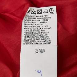 Max Mara Studio Red Virgin Wool Single Breasted Blazer M