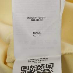 Max Mara Yellow Gabardine Single Breasted Long Coat M