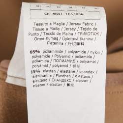 Max Mara Beige Jersey High Neck Zip-Up Jacket M
