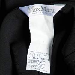 Max Mara Black Crepe Pleated Trousers M