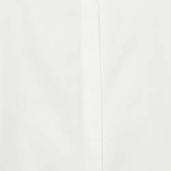 Pre Owned Max Mara White Cotton Lace-Up Shirt Dress S