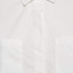 Max Mara White Cotton Long Sleeve Shirt M