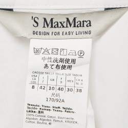 Max Mara White Cotton Long Sleeve Shirt M