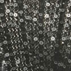Max Mara Black Sequin Knit Cardigan S