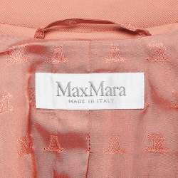 Max Mara Pink Wool Double Breasted Blazer and Shorts Set S