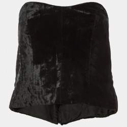 Max Mara White/Black Jersey and Velvet Corset Dress Set