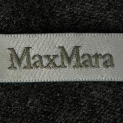 Pre Owned Max Mara Grey M Intarsia Cashmere Hooded Sweater L