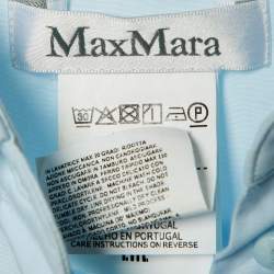 Pre Owned Max Mara Blue Cotton Short Sleeve Shirt M