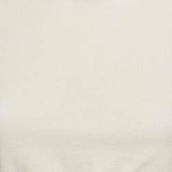 Max Mara White Cotton Knit Round Neck Cropped Top M