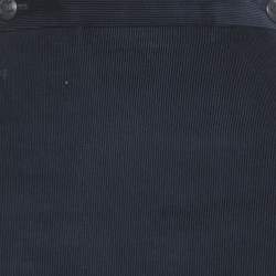 Max Mara Navy Blue Corduroy Button Detail Midi Skirt M