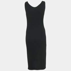 Pre Owned Max Mara Black Jersey Sleeveless Short Dress M