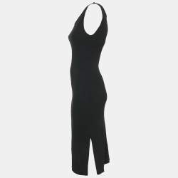 Pre Owned Max Mara Black Jersey Sleeveless Short Dress M