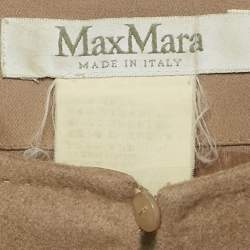 Max Mara Brown Camel Hair Mini Dress M