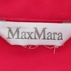 Pre Owned Max Mara Pink Cotton Blend Maxi Dress M