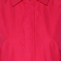 Pre Owned Max Mara Pink Cotton Blend Maxi Dress M