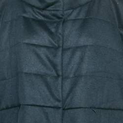 Max Mara Leisure Navy Blue Wool Blend Sleeveless Down Jacket M