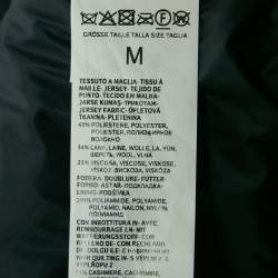 Max Mara Leisure Navy Blue Wool Blend Sleeveless Down Jacket M