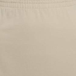 Pre Owned Max Mara Leisure Grey Jersey Midi Skirt S