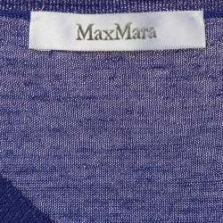 Pre Owned Max Mara Navy Blue Wool Sweater Dress M