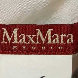 Max Mara Studio Grey Printed Satin Shift Dress M