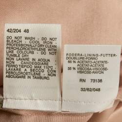 Max Mara Pink Cotton Blend Single Breasted Blazer XL