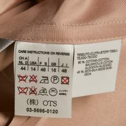 Max Mara Pink Cotton Blend Single Breasted Blazer XL