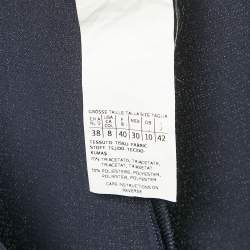 Max Mara Navy Blue Crepe Trousers M
