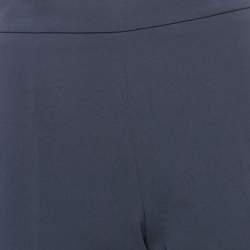 Max Mara Navy Blue Crepe Trousers M