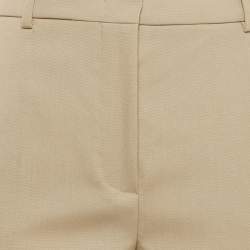 Max Mara Beige Wool Loose Fit Trousers XL