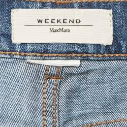 Max Mara Blue Denim Straight Leg Jeans XL Waist 34"