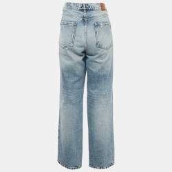 Max Mara Blue Denim Straight Leg Jeans XL Waist 34"