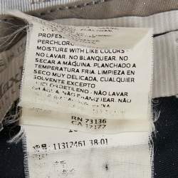 Pre Owned Max Mara Navy Blue Wool Tailored Pants S