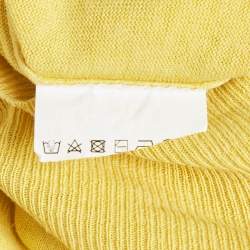 Max Mara Yellow Knit Long Sweater M