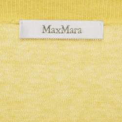 Max Mara Yellow Knit Long Sweater M