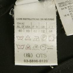Max Mara Black Crepe Button Front Blazer M