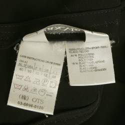 Max Mara Black Crepe Button Front Blazer M