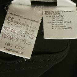 Max Mara Black Crepe Button Front Blazer M