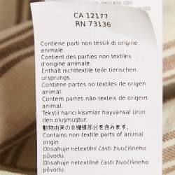 Pre Owned Max Mara Cream & Brown Striped Linen Cinched Waist Maxi Dress M