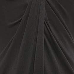 Pre Owned Max Mara Black Jersey Strapless Maxi Dress M