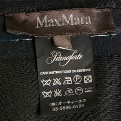 Pre Owned Max Mara Black Jersey Strapless Maxi Dress M